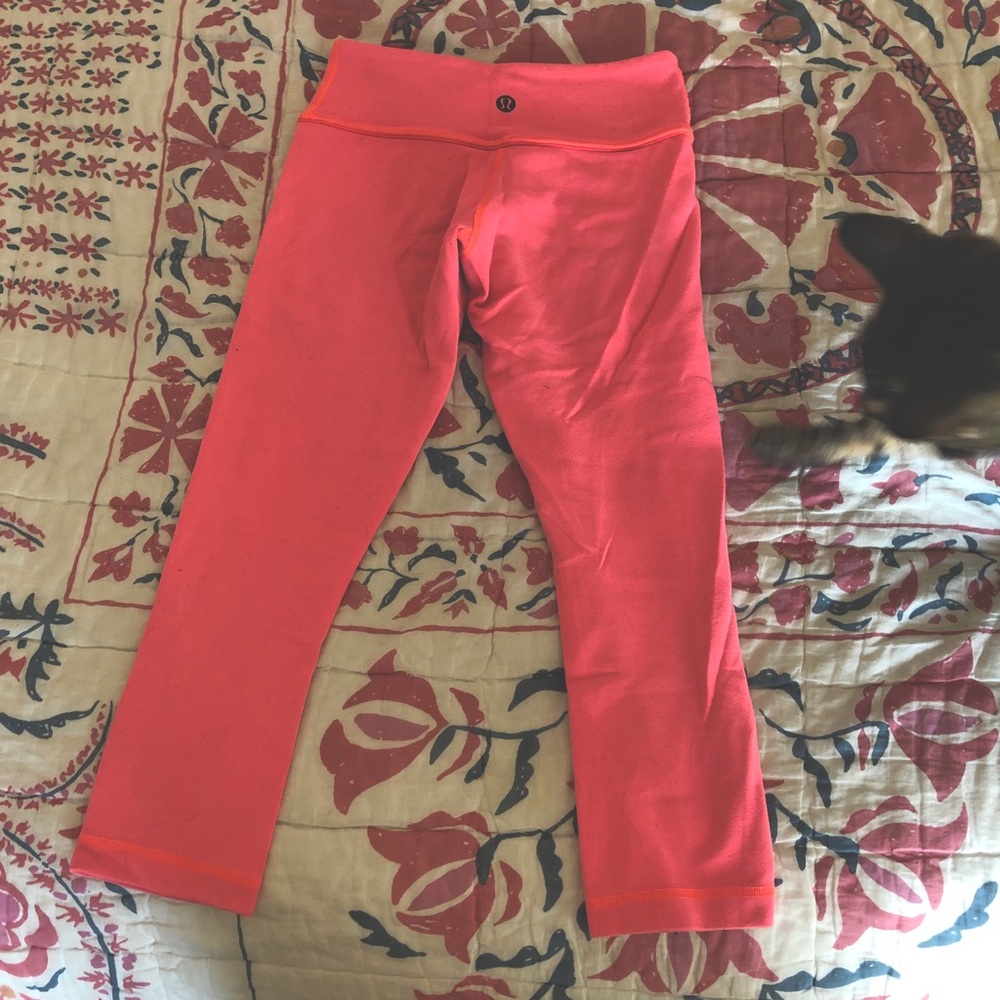 Pink Lululemon Cropped Pants